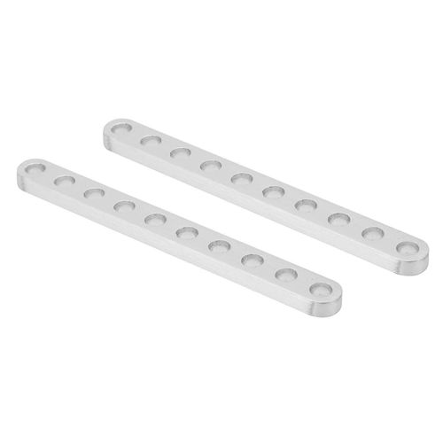 Paire De Poutre À Canal Plat En Aluminium 10 Trous Accessoire Pour Robot 4x8x80mm 3102-0010-0080