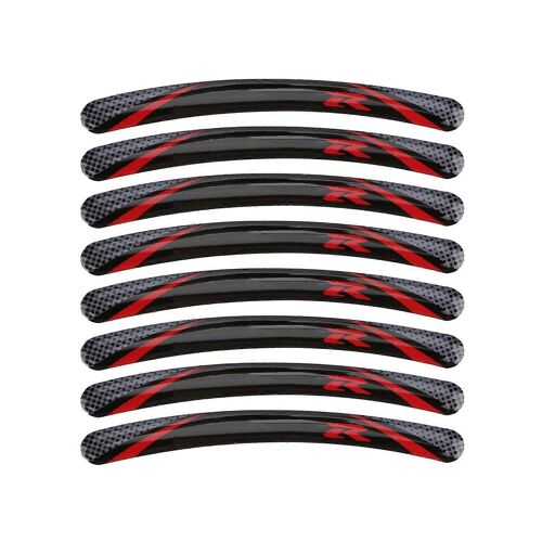 Lot de 8 autocollants réfléchissants et imperméables pour jantes de voiture de course Kawasaki,type 6