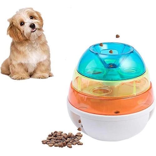 Treat Tower Dog,Dog Treat Ball,Adjustable Dog Treat Dispensing Dog Toys,Dog Treat Tower Toy Pet Slow Feeder Ball