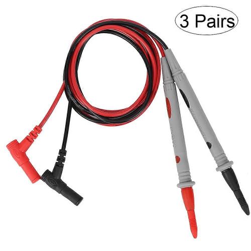 3 paires 1000V 20A Multimètre Sonde de test Multimètre numérique Outil de test Accessoires