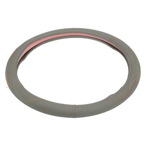 Housse De Volant De Voiture 15in Universal Fit Protecteur De Cuir Artificiel Pour Modificationgris