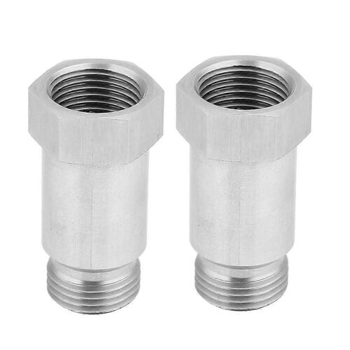 Pack De 2 O2 Capteur D'oxygène En Acier Inoxydable Adaptateur De Bonde Extension Extender M18-1.5 X 45mm