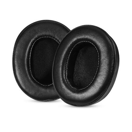 Coussinets d'oreille de remplacement en cuir d'agneau noir compatibles avec Huawei FreeBuds Studio