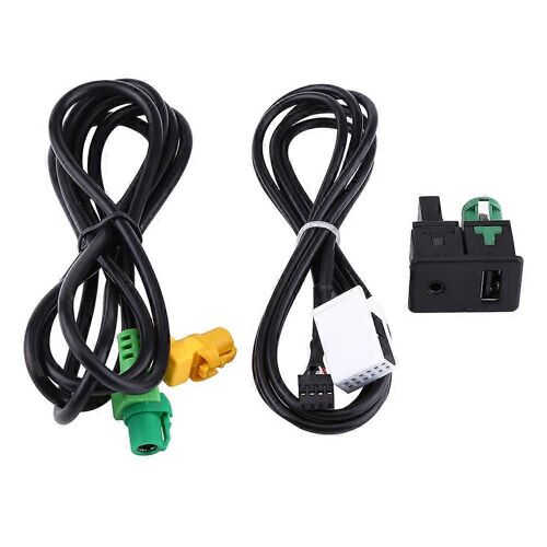 Voiture Usb Aux Switch Socket Wire Harness Cable Adapter Pour Bmw 3 Série 5 E87 E90 E91 E92 X5 X6