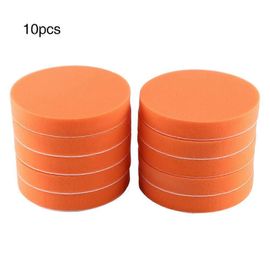 10Pcs 6 ""(150mm) Éponge Polissage Polissage Cire Tampon Kit Outil Pour Voiture Polisseuse Tampon Orange