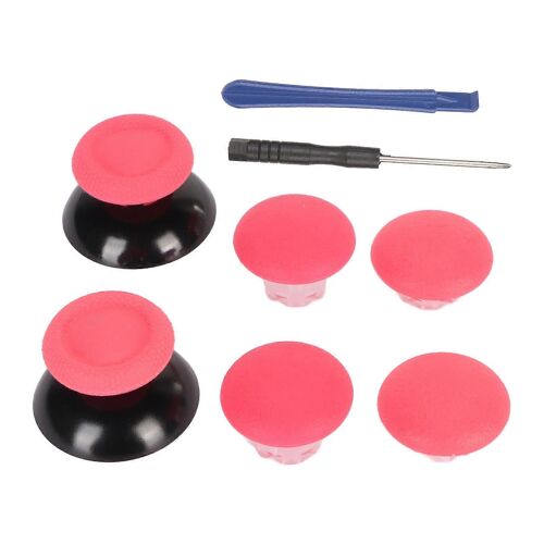 Thumb Grip 8 En 1 Multifonctionnel 3d Remote Sensing Thumb Stick Caps Avec 2pcs Thumb Stick Base Pour Ps5 Controller Rose