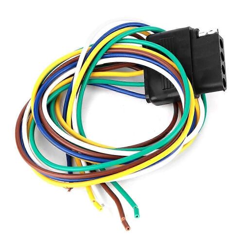 Prise De Connecteur D'extension De Faisceau De Câbles De Remorque Plate À 5 Voies 36 Pouces