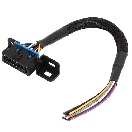 OBD2 Femelle à Ouvrir Câble 16PIN Durable Robuste Résistant à L'usure Port Queue De Cochon Fixe Harnais De Fil Pour Voiture