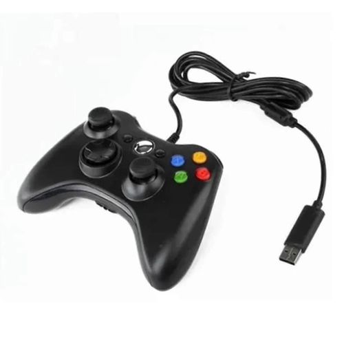 Manette De Jeu Filaire Pour Xbox 360 Universal Vibration Manette De Jeu Filaire Pour Android Pour Pc Noir