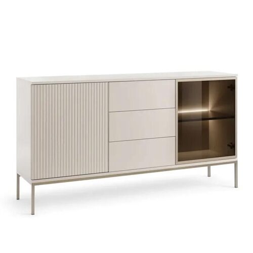 Buffet, Bahut Laval KSZ154 ¿ cachemire avec lamelles, largeur 154 cm, hauteur 83 cm, profondeur 39 cm