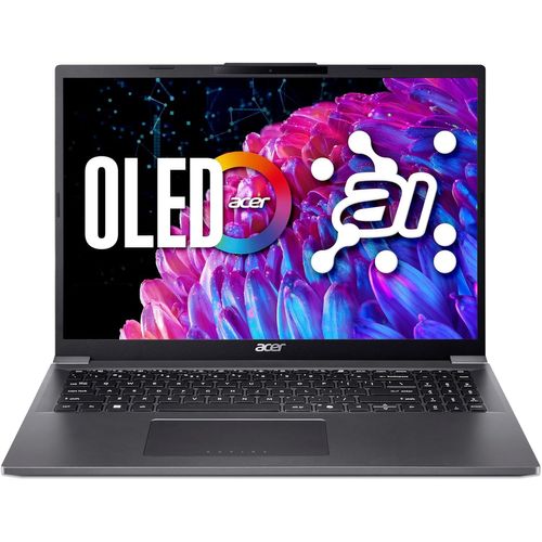 ChenQuanSarl-Aspire 16 A16-71M-59Zc, Ordinateur Portable 16"" Wuxga+ Ips Oled 120 Hz, Pc Portable (Intel Core Ultra 5 115U, Ram 16 Go, Ssd 512 Go, Intel Graphics, Windows 11 Home) Clavier Azerty, Gris