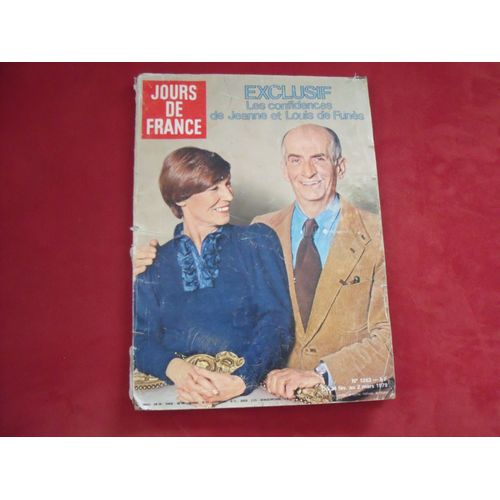 Magazine Jours De France N° 1263 - Mr Et Mme De Funès.