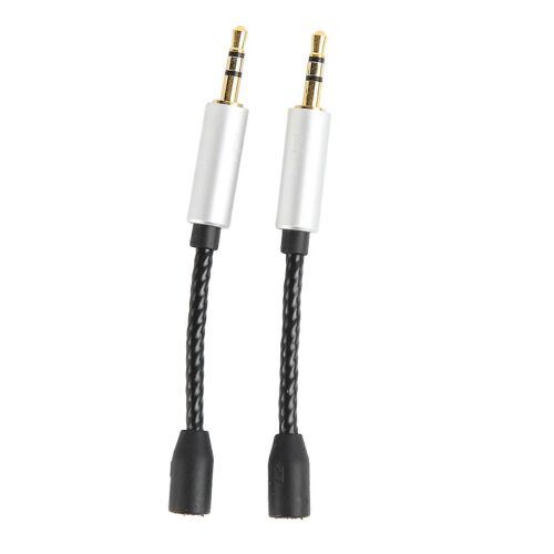 pour MMCX vers 2,5 mm Câble adaptateur Femelle vers Mâle Sans Perte Plug and Play Petit Cordon Adaptateur Casque