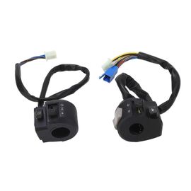 2pcs Moto Guidon Interrupteur 7/8in 22mm Gauche Droite Clignotant Klaxon Interrupteur De Commande De Phare Pour 125 Ybr125