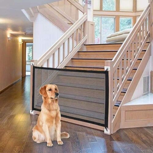 Barrière De Sécurité Pour Animaux Et Bébés  - Barrière Pliable Et Facile À Installer Pour Chiens, Chats Et Enfants - Durable, Portable Et Universelle