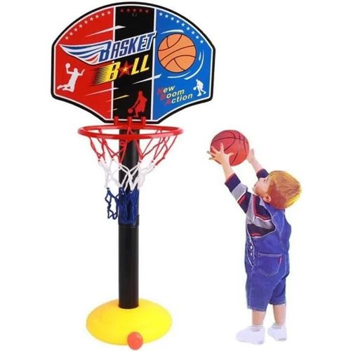 Mini Panier De Basketball Lot De Jeu Basket-Ball Panneau De Basket Réglable Avec Ballon Jouet Cadeau Pour Enfant