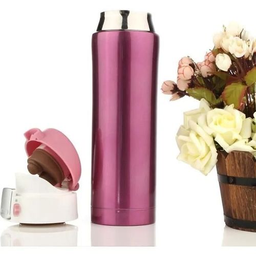 TEMPSA 500ml Thermos de the, Mug isotherme d\'acier inoxydable, tasse cafe, bouteille d\'eau 12 heures Rose 500ML