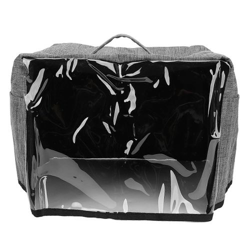 Housse de grille-pain avec base Tissu Oxford imperméable Housse anti-poussière pour petits appareils électroménagers avec panneau avant transparent