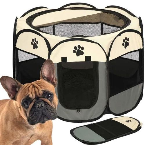 Springos® Parc Pour Chiots Avec Fond Parc Pliable Pour Chiens, Chats, Furets ¿ Dimensions : 81 X 81 X 58 Cm