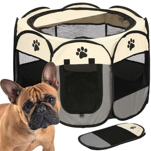 Springos® Parc Pour Chiots Avec Fond Parc Pliable Pour Chiens Et Chats ¿ Dimensions : 73 X 73 X 43 Cm