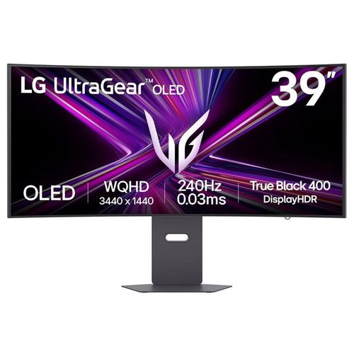 LG UltraGear 39GX900A-B - Moniteur OLED - jeux - incurvé - 39" - 3440 x 1440 UWQHD @ 240 Hz - 1500000:1 - DisplayHDR 400 True Black - 0.03 ms - 2xHDMI, DisplayPort, USB-C - haut-parleurs