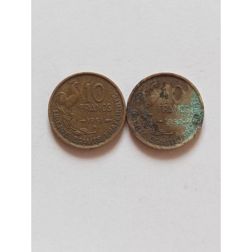 Lot 2 Pièces 10 Francs France