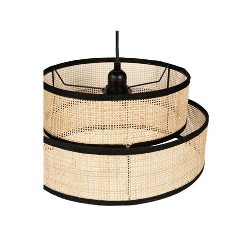 Suspension Rotin Noir D35cm