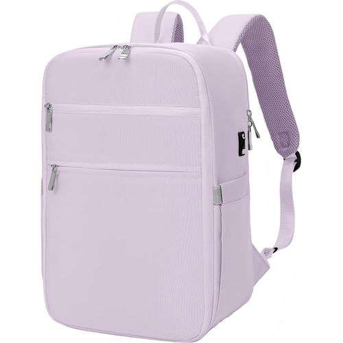 Tianyi-Baggage Cabine 40x20x25 Pour Ryanair Sac À Dos Voyage Cabine Avion Bagages Cabine Le Siège Bagages Sac Antivol Sac Humide Femme Homme (Violet Clair)