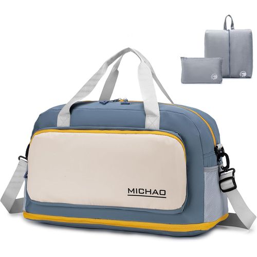 Tianyi-Bagage Cabine 55x40x23 Pour Avion Tui Lufthansa Airways Bagage A Main 50l Grand Sacs De Voyage Imperméable Sac À Dos De Weekend Hommes Femmes Pour Pliable Sport, Fitness, Polochon Bleu
