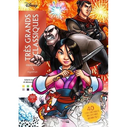 Coloriages Mystères Disney - Très Grands Classiques - Colorie Les Chiffres Et Découvre L'image