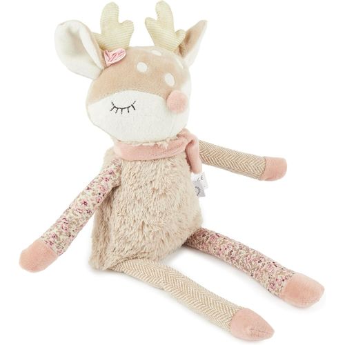 Doudou biche Ella - Doudou Bebe Fille - Peluche Bebe Fille - Peluche biche - Peluches Doudou - Peluche Naissance Fille - Peluche Nouveau né Fille - Peluche Fille Bebe - Peluche Faon bébé cerf