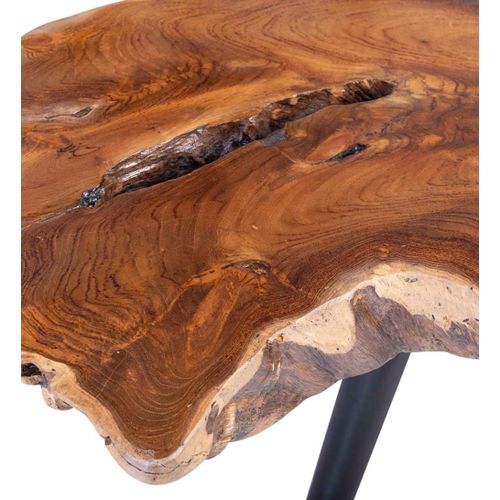 Table Basse En Teck Irrégulière Bicolore