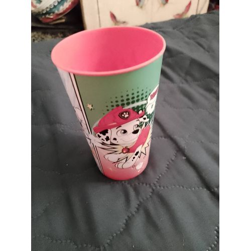 Verre En Plastique Coloré 3/5 Ans Paw Patrol Star.