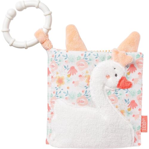 KALANKA-livre en tissu Lac des cygnes - Livre tactile avec motifs d'animaux - Jouets à suspendre pour poussettes et sièges auto pour bébés - pour les bébés et les enfants dès la naissance