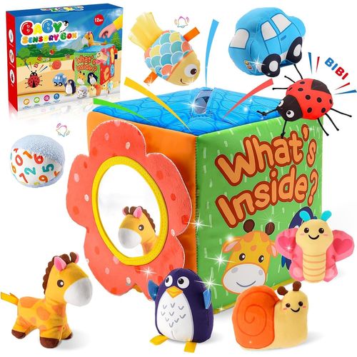 Jeux Eveil Bebe 6-12 Mois, Jouet Sensoriel Bebe Jeux Bebe 6 9 Mois Jouet Montessori Jouet Bebe 3 4 6 7-10 Mois Montessori Bebe Eveil 0-6 Mois Cadeau Bebe Garcon Fille