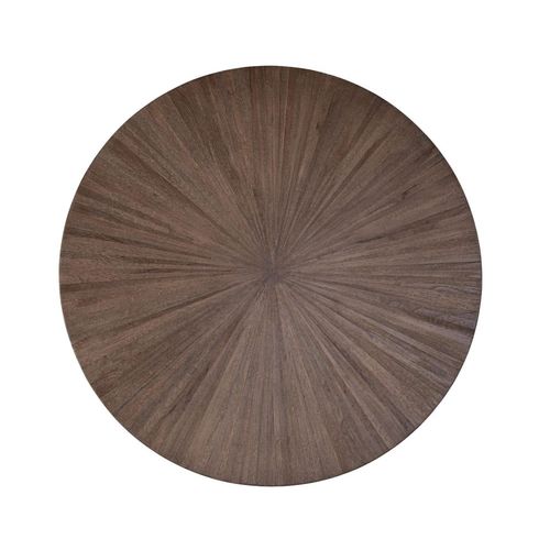 Table À Manger Ronde En Bois De Teck Recyclé, Diamètre 120 Cm