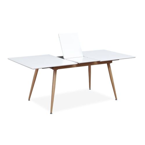 Table Extensible Scandinave Blanc 6 À 8 Personnes