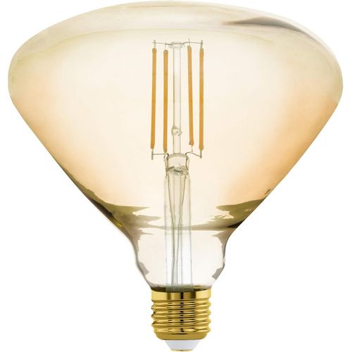 Yemaesre-Lampe Led E27 Dimmable Grande Taille, Ampoule Ambrée Mid Size, Éclairage Rétro, 4,5 Watts (Correspond À 40 Watts), 470 Lumens, Blanc Chaud, 2200 Kelvin, Br150, Ø 15 Cm