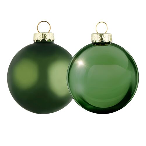 Arti Casa Boules de Noël Vertes Set de Decoration Noël en Verre 6 Pièces - Déco pour l'Intérieur - Boule de Noël ¿ 8 cm