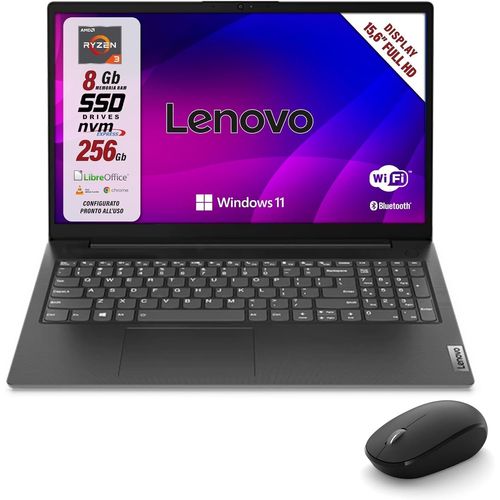 ChenQuanSarl-Pc Portable Amd Ryzen 3 7Th, Ram 8 Go, Ssd 256 Go, Écran 15,6"" Fhd, Web Cam, 3 Usb, Wi-Fi, Hdmi, Win11 Pro, Libre Office, Préconfiguré Et Prêt À L'Emploi + Souris Sans Fil