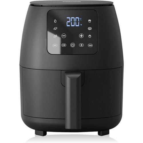 SUBZONAL-Mini Friteuse à air numérique - Sans huile - 6 programmes de cuisson - Revêtement antiadhésif - Thermostat réglable - 2L - 1500W - FR-9015, Noire