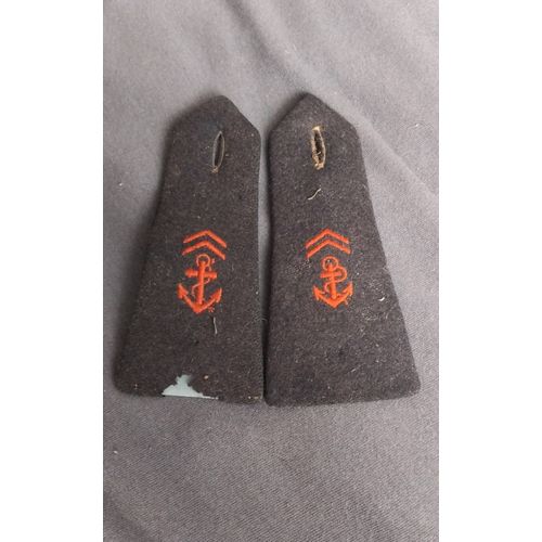 Paire Epaulette Troupe De Marine