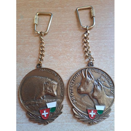 Lot De 2 Porte Clés Paul Kramer Neuchatel Suisse Protection Des Animaux