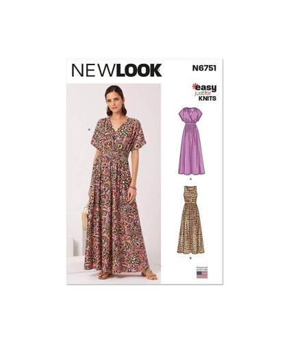 Patron New Look 6751 - Robe Pull Du 38 Au 50 (Fr)