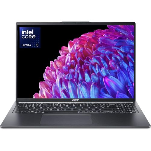 ChenQuanSarl-Swift Go 16 Sfg16-72-561M, Ordinateur Ultra Portable Copilot 16'' Wqxga Ips 60Hz (Intel Core Ultra 5 125U, Ram 16 Go, Ssd 512 Go, Intel Graphics, Windows 11) Laptop Gris, Finition Métal