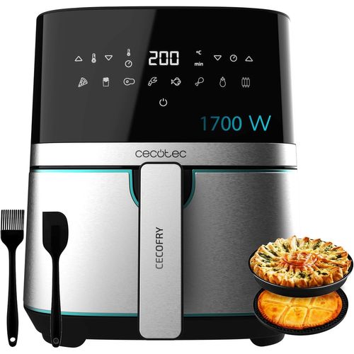 ChenQuanSarl-Friteuse Sans Huile 5,5 L Cecofry Full Inox 5500 Pro Accessoires. 1700 W, Diététique, Numérique, Finitions En Acier Inoxydable, Technologie Perfectcook, Comprend Des Accessoires
