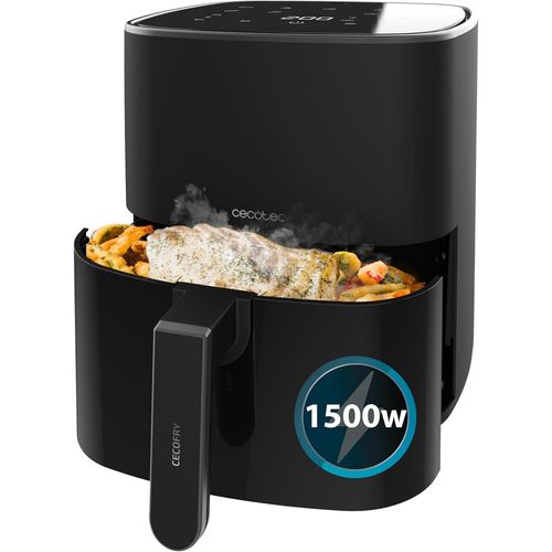 ChenQuanSarl-Friteuse À Air 5,5 L Cecofry Fantastik 5500. 1500 W, Technologie Perfectcook, Diététique Et Digitale, Tactile, Réglable 80-200ºc, 9 Modes, Minuteur 60 Min, Protection Contre La Surchauff