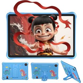 ChenQuanSarl-Enfants Tablette 10 Pouces Android 13 Avec 6Go Ram 64Go Rom (128Go Tf), Widevine L1, Wifi6 Tablette Éducative, Contrôle Parental, Applications Préinstallées, 5100Mah/Gms/2Mp + 5Mp/Blueto