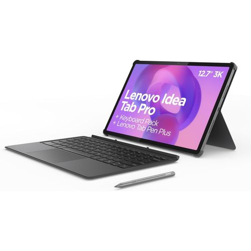 ChenQuanSarl-Idea Tab Pro Tablette 12,7"" 3K (Mediatek Dimensity 8300, 8 Go Ram, 256 Go Ufs 4.0, 144 Hz, Wi-Fi 6E, Bluetooth 5.3, Android 14) Gris, Avec Clavier + Stylet