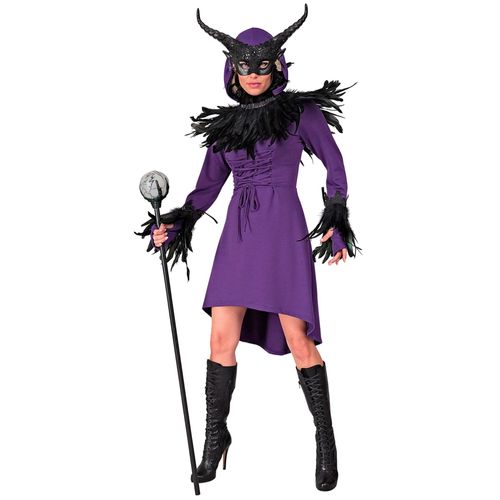 Robe Gothique Médiévale Violette Femme - Taille: S